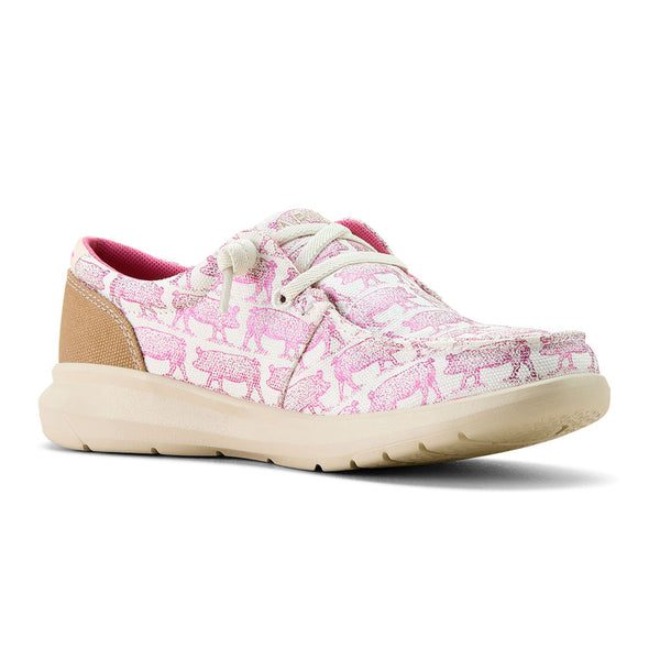 10063886 Ariat Women's Hilo Shoe - Pink Piggy Print