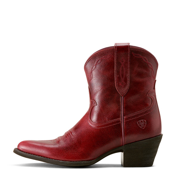 10063937 Ariat Women's Maggie J Toe Western Boot - Barn Red
