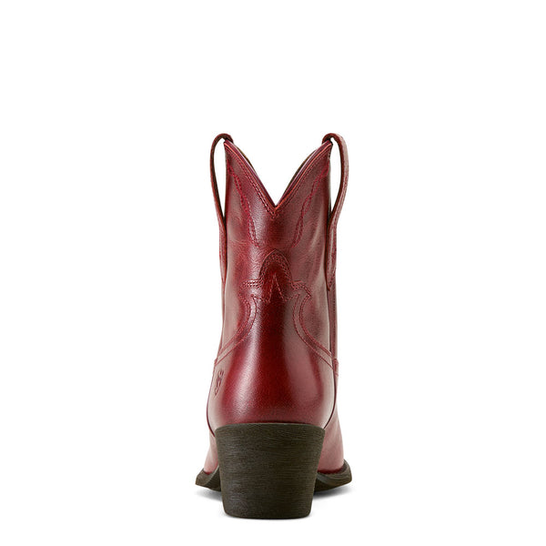 10063937 Ariat Women's Maggie J Toe Western Boot - Barn Red