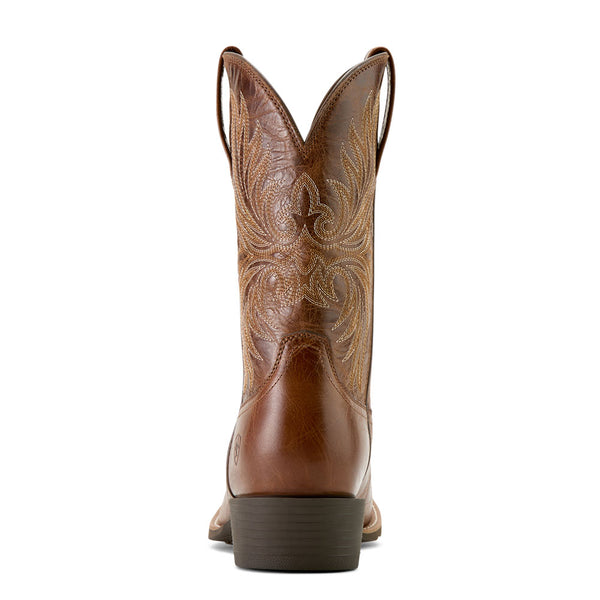 10063959 Ariat Men's Sport Narrow Cutter Toe Cowboy Boot - Dark Tan