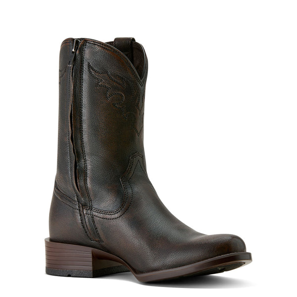 10063981 Ariat Men's Sonoro Roper Toe Western Boot - Chocolate Truffle