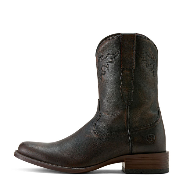 10063981 Ariat Men's Sonoro Roper Toe Western Boot - Chocolate Truffle