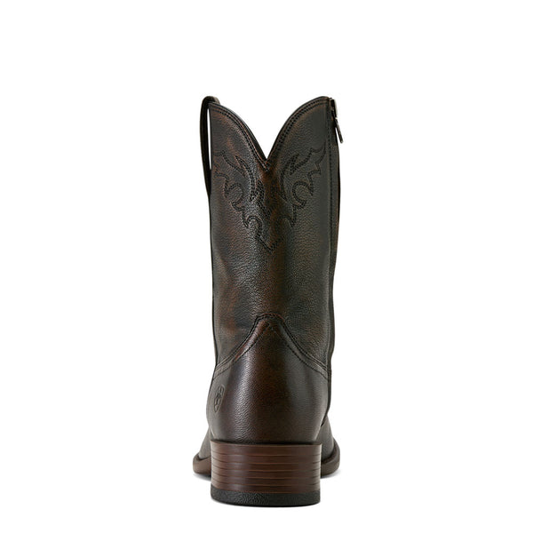 10063981 Ariat Men's Sonoro Roper Toe Western Boot - Chocolate Truffle