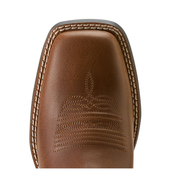 10064074 Ariat Women's Round Up Filly Wide Square Toe Western Boot - Sorrel Crunch