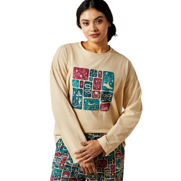 10065825 Ariat Women's Dreams Pajama Set - Western Blocks