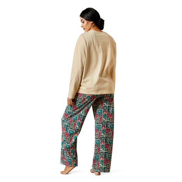 10065825 Ariat Women's Dreams Pajama Set - Western Blocks