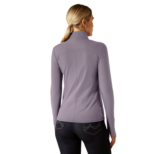 10065833 Ariat Women's Lowell 3.0 1/4 Zip Long Sleeve Baselayer - Purple Ash