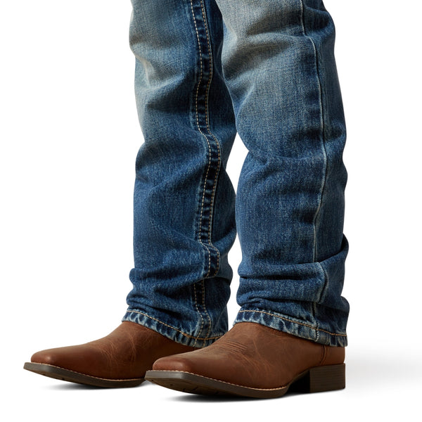 10065918 Ariat Boy's B5 Lucas Slim Fit Boot Cut Jean - Dakota