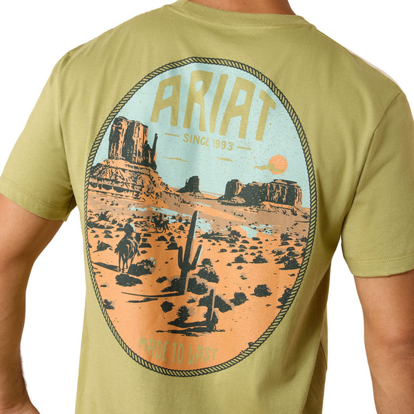 10071188 Ariat Men's Horse Without Name Classic Fit Short Sleeve T-Shirt - Tent Green