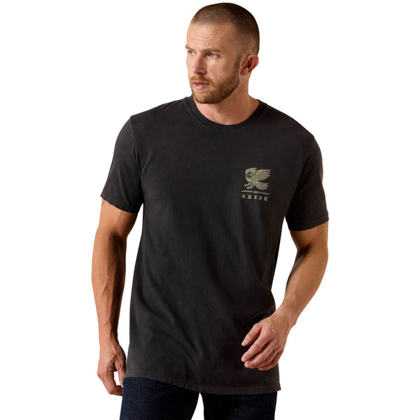 10071189 Ariat Men's Fuerza Y Destino Classic Fit Short Sleeve T-Shirt - Vintage Black