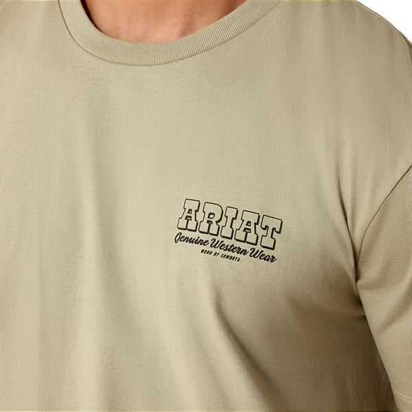 10071196 Ariat Men's Porcupine Posse Classic Fit Short Sleeve T-Shirt - Elm