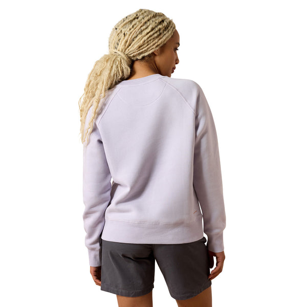 10072445 Ariat Women's Rebar Lightweight Fleece Sweatshirt - Thistle