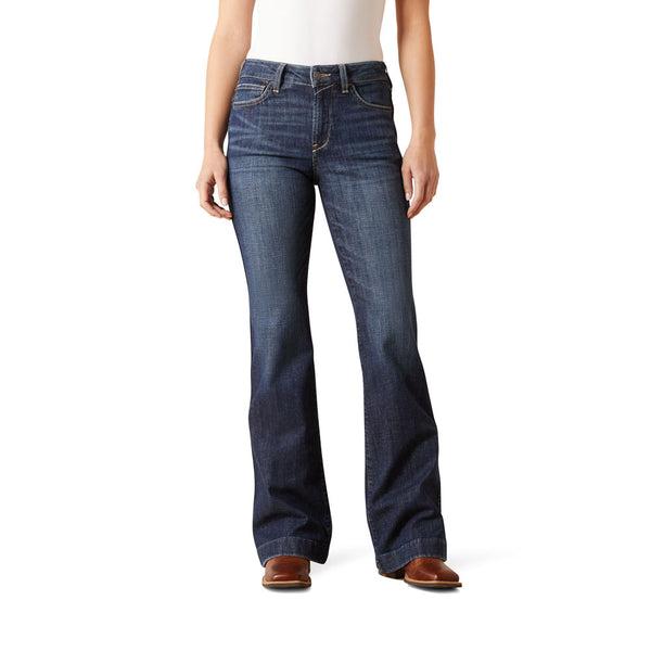 10072965 Ariat Women's High Rise Vivienne Slim Trouser Jeans - Plumas