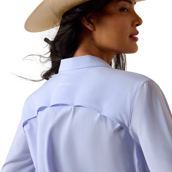 10073446 Ariat Women's VentTEK Long Sleeve Western Shirt - Baby Lavender