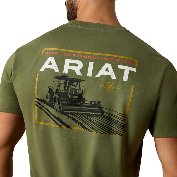10073458 Ariat Men's Made For Farmer Classic Fit T-Shirt - Four Leaf Clover