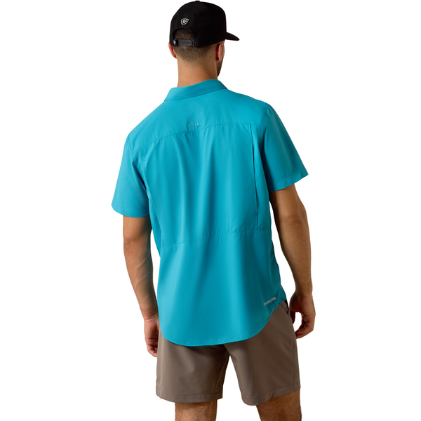 10073464 Ariat Men's VentTEK Outbound Fitted Shirt - Blue Moon