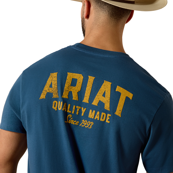 10073764 Ariat Men's Quality Wood States Classic Fit Short Sleeve T-Shirt - Key Largo