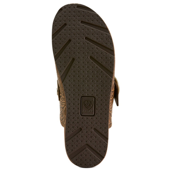 10074266 Ariat Women's Country Mule - Brown Floral Embossed