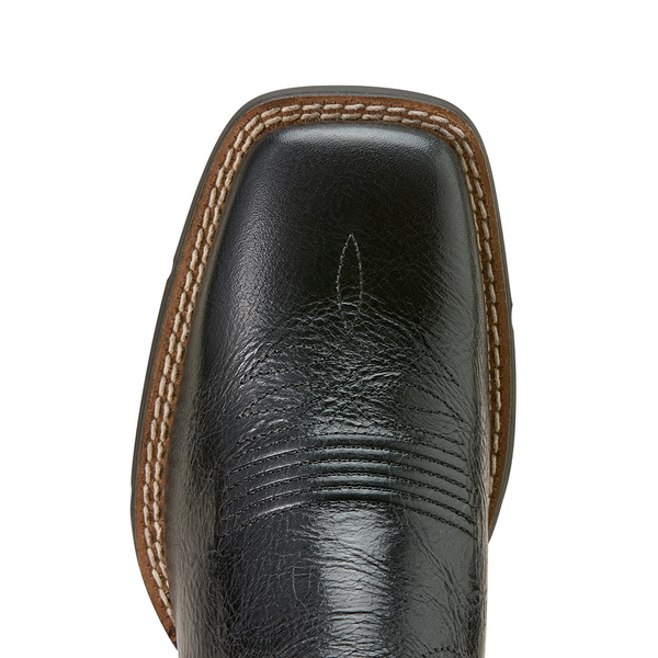 10074332 Ariat Women's Round Up Ruidoso Wide Square Toe Western Boot - True Black