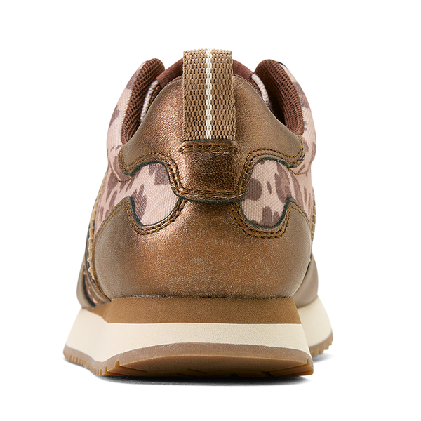 10074394 Ariat Women's Ranch Runner Shoe - Bronzed Leopard