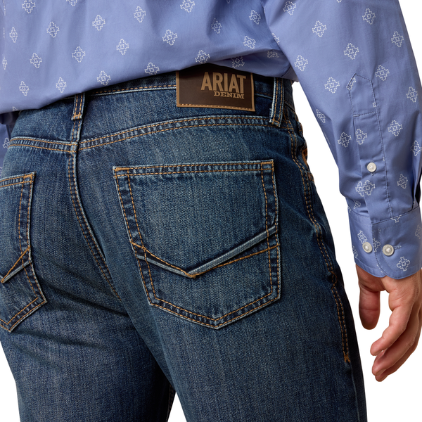 10074795 Ariat Men's M7 Slim Adam Classic Rise Straight Leg Jeans - Istanbul