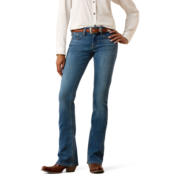 10074832 Ariat Women's Mid Rise Esti Boot Cut Jeans - Ithica