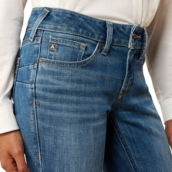 10074832 Ariat Women's Mid Rise Esti Boot Cut Jeans - Ithica