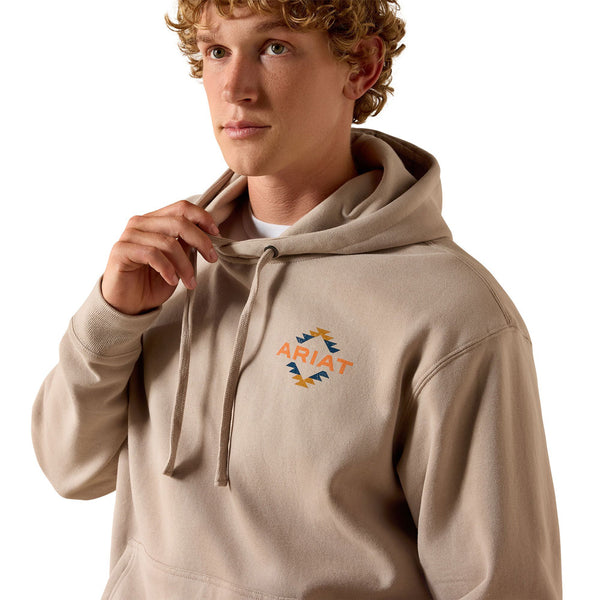 10074912 Ariat Men's Tapiz Zapoteco Hoodie - Beige