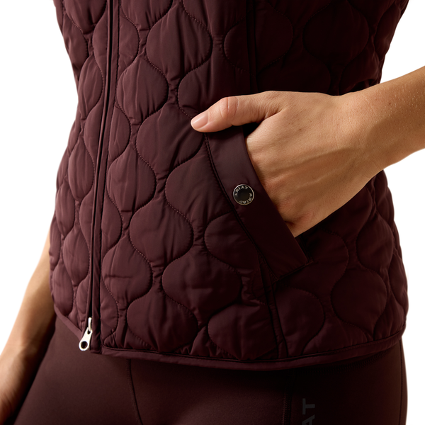 10079213 Ariat Women's Ashley 2.0 Insulated Vest - Chocolate Plum