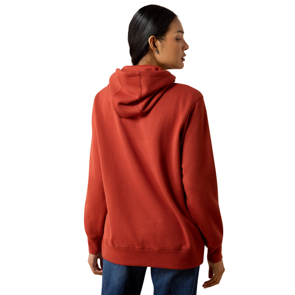 10079518 Ariat Women's Logo 2.0 Hoodie - Burnt Henna
