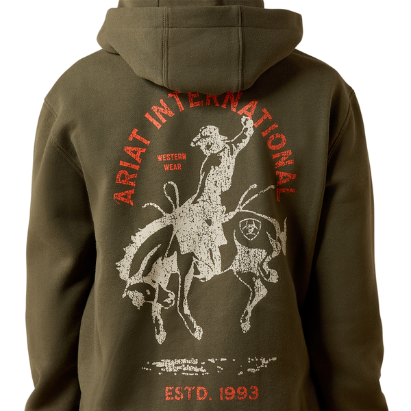 10079613 Ariat Boys International Rodeo Hoodie - Grape Leaf