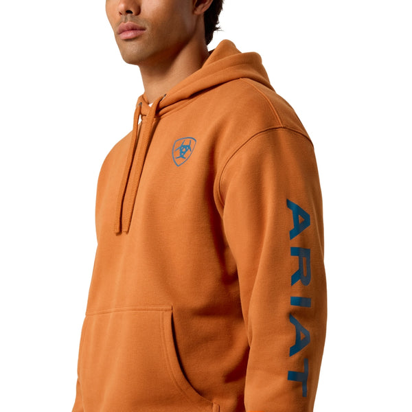 10081920 Ariat Men's Logo Hoodie - Dark Orange