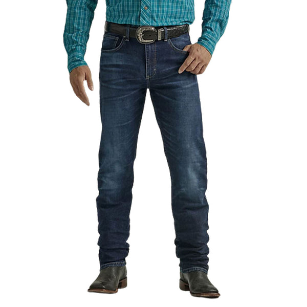 112335731 Wrangler Men's 20X 44 Slim Straight Jean -Blueberry Gardens