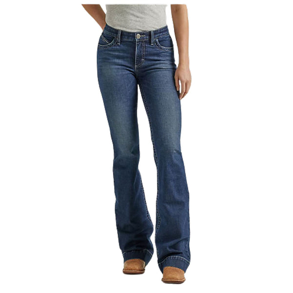 112338916 Wrangler Women's Ultimate Riding Willow Mid Rise Trouser Jean - Ellory