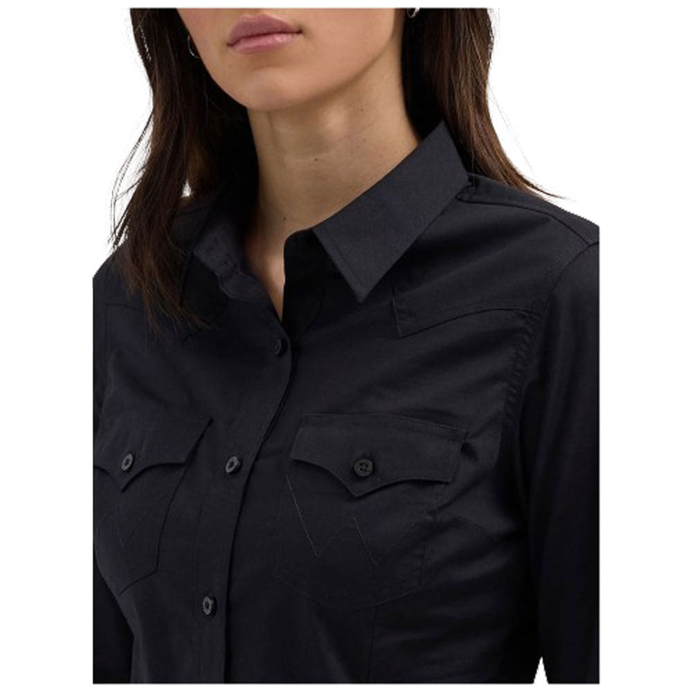 Womens Khaki Long Sleeve Western Shirt 42963 main image 0