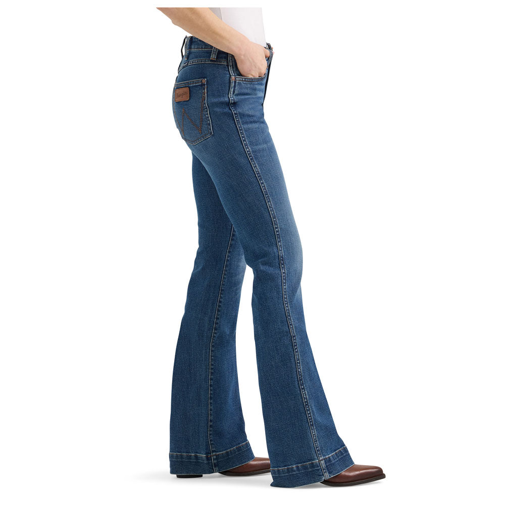112379395 Wrangler Women's Retro Bailey High Rise Trouser Jean - Mina