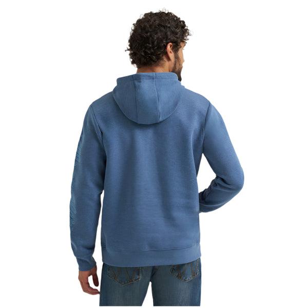 112365693 Wrangler Men's Regular Fit Graphic Hoodie - Dark Denim