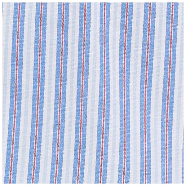 112365848 Wrangler Men's Classic Fit Wrinkle Resist Long Sleeve Shirt - Blue & Red Striped