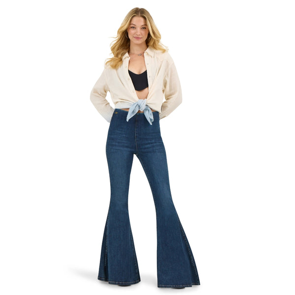 112368250 Wrangler X Lainey Wilson Women's Bell-Bottom Jean - Dark Wash