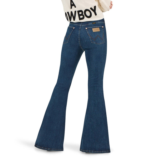 112368250 Wrangler X Lainey Wilson Women's Bell-Bottom Jean - Dark Wash