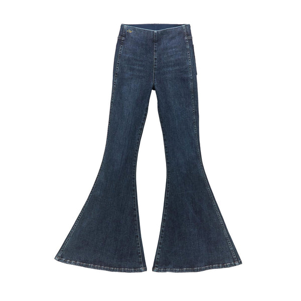 112368250 Wrangler X Lainey Wilson Women's Bell-Bottom Jean - Dark Wash
