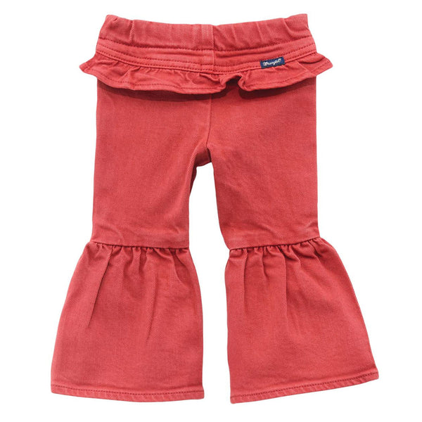 112371942 Wrangler Baby Girl Pull Up Flare Jean - Chili