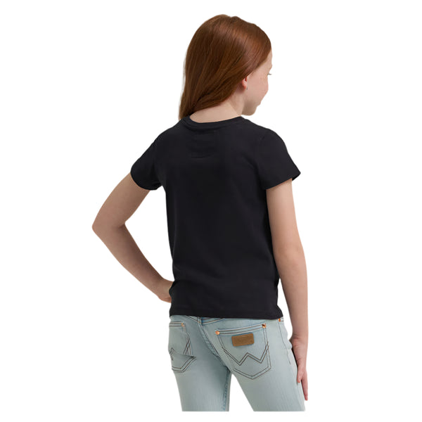 112373690 Girls' Wrangler X Lainey Wilson To the Moon Short Sleeve T-Shirt - Black