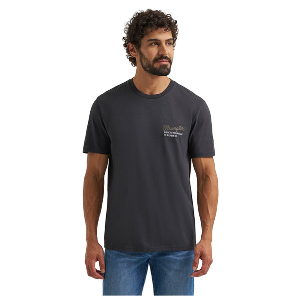 112373727 Wrangler Men's Short Sleeve Regular Fit T-Shirt - Phantom