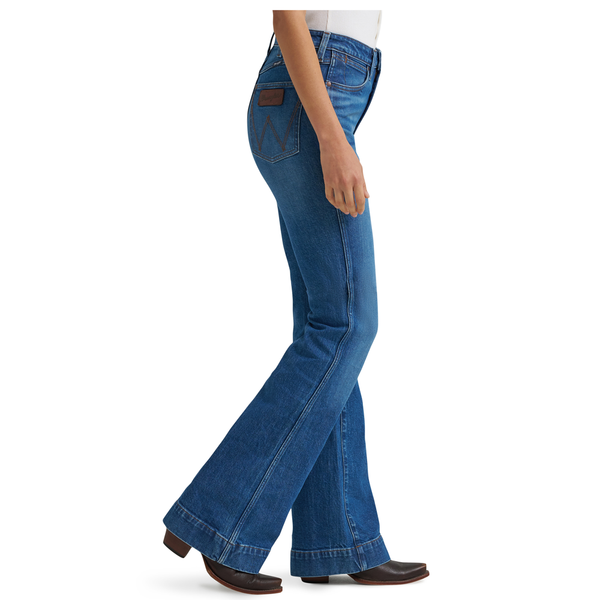112379395 Wrangler Women's Retro Bailey High Rise Trouser Jean - Mina