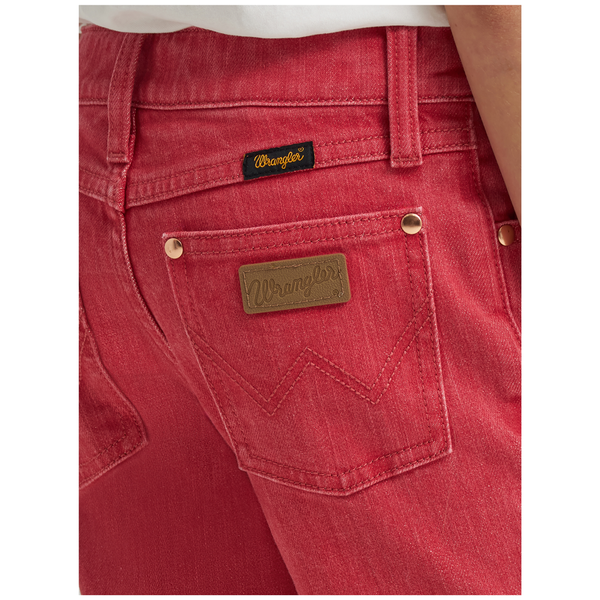 112380477 Wrangler X Girls' Lainey Wilson Slim Fit Flare Jeans - Red
