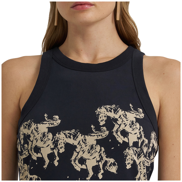 112380488 Wrangler X Lainey Wilson Women's Rodeo Horse Tank - Black