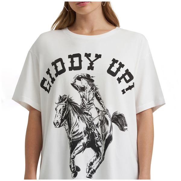 112380496 Wrangler X Women's Lainey Wilson Giddy Up T-Shirt - White