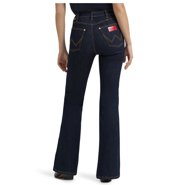 112380510 Wrangler X Lainey Wilson Women's Flare Jeans - Dark Rinse