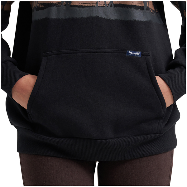 112382737 Wrangler Women's Retro® Punchy 1/4 Zip Sweatshirt - Black